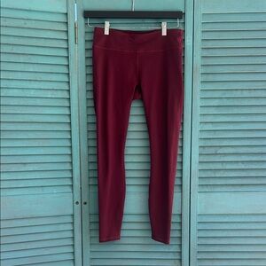 Fabletics Powerhold Deep Red Leggings